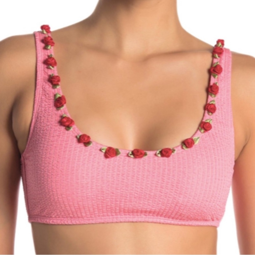 Betsey Johnson Pink Bikini Set - Picture 2 of 5